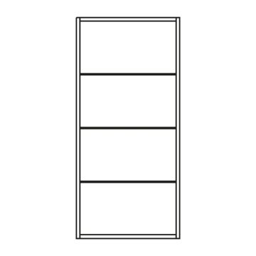 Pelipal PCON Highboardregal 45 cm Skizze