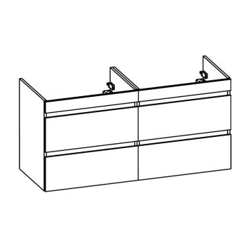 Pelipal PCON Waschtischunterschrank 130 cm