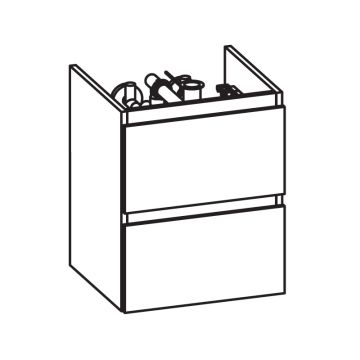 Pelipal PCON Waschtischunterschrank 44 cm