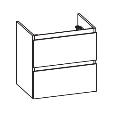 Pelipal PCON Waschtischunterschrank 55 cm