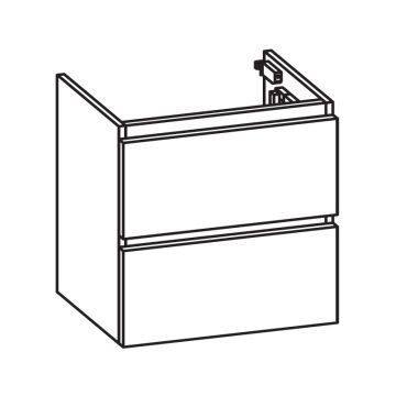 Pelipal PCON Waschtischunterschrank 54 cm Skizze