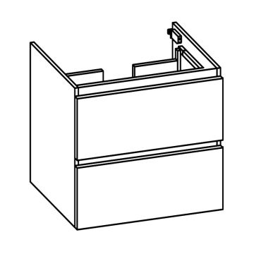 Pelipal PCON Waschtischunterschrank 50 cm Skizze