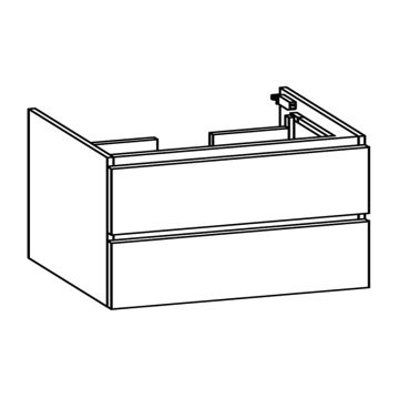 Pelipal PCON Waschtischunterschrank 100 cm Skizze