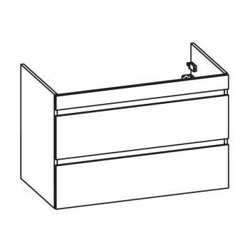 Pelipal PCON Waschtischunterschrank 95 cm