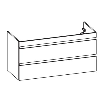 Pelipal PCON Waschtischunterschrank 125 cm