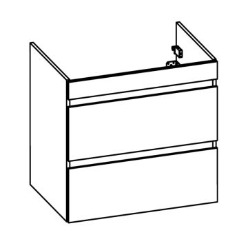 Pelipal PCON Waschtischunterschrank 60 cm