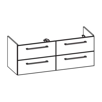 Pelipal PCON Waschtischunterschrank 126 cm