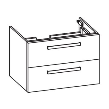 Pelipal PCON Waschtischunterschrank 70 cm Skizze