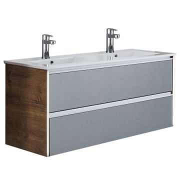 Pelipal Serie 6040 Doppelwaschtisch mit Unterschrank 121 cm