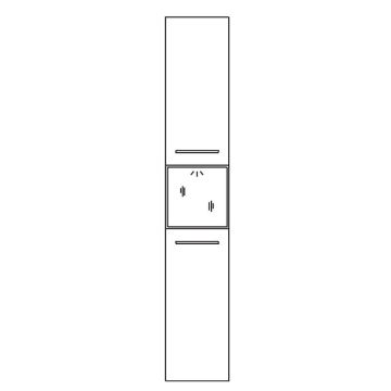 Pelipal Serie 6910 Hochschrank - 30 cm