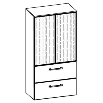 Pelipal Universelle Beimöbel Mittelschrank 60 cm Skizze