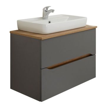 Pelipal Capri Aufsatzbecken, Waschtischplatte und Unterschrank 73 cm