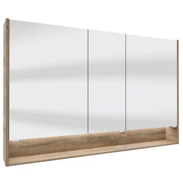 Pelipal Spiegelschränke Spiegelschrank - 133,2 cm, 3 Drehtüren, 6 Glaseinlegeböd