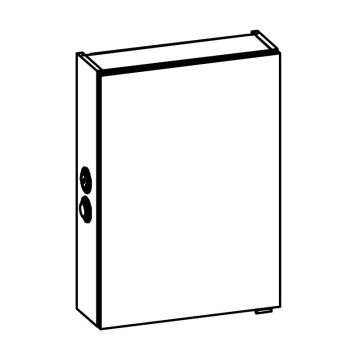Pelipal Spiegelschrank 40 cm Skizze