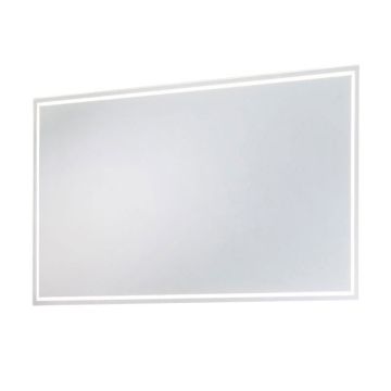Puris Kera Plan Flächenspiegel - 120 cm, mit umlaufender LED Beleuchtung