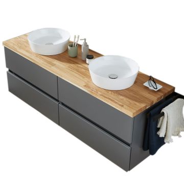 Puris Kera Plan Waschtisch mit Unterschrank Set 8 - 161,2 cm