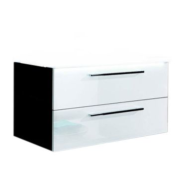 Puris Kera Plan Waschtischunterschrank 90 cm, 2 Auszüge