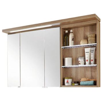 Puris Swing Spiegelschrank mit 3 Doppelspiegeltüren 140 cm