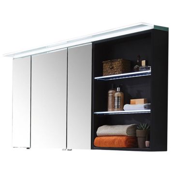 Puris Swing Spiegelschrank mit Regal 140 cm Serie C rechts