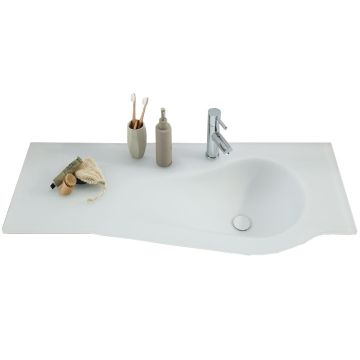 Puris Swing Glas Waschtisch 120 cm