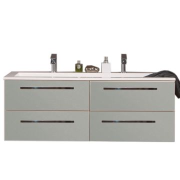 Puris Star Line Doppelwaschtisch mit Unterschrank 120cm