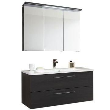 Puris Fresh Badmöbel Set 11 - 100 cm, Spiegelschrank Serie B