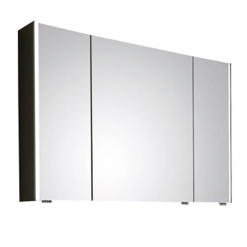 Puris Linea Spiegelschrank mit 3 Türen und seitlicher LED Beleuchtung