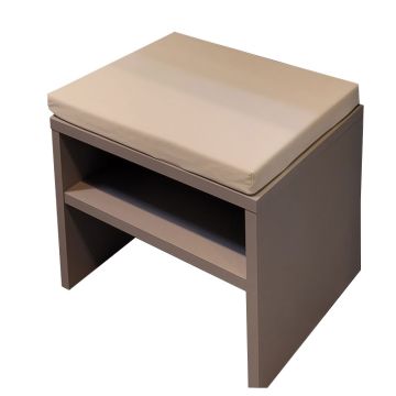 Puris Classic Line Sitzbank mit Ablagefach und Sitzkissen 60cm