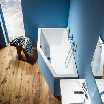 Repabad Livorno Raumspar-Badewanne Acryl - Livorno Eco 180 rechts, Ambiente