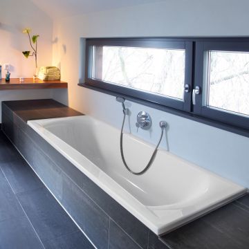 Repabad Arosa Rechteck-Badewanne 180 - Acryl, in Weiß, Ambiente