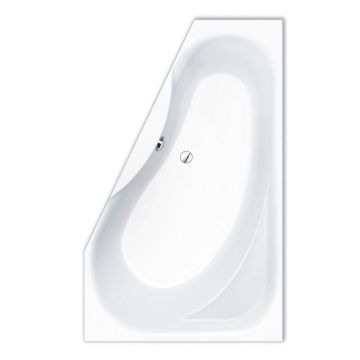 Repabad Tika Raumspar-Badewanne 165 links - Acryl, in Weiß