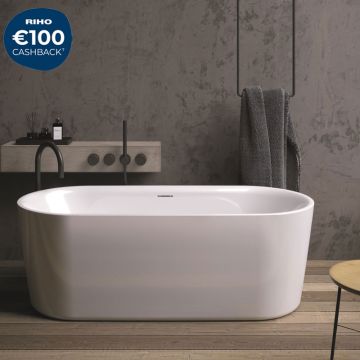Riho Freistehende Badewanne Modesty - Acryl - 170 x 76 cm, Farbe:Weiß, Ambiente2