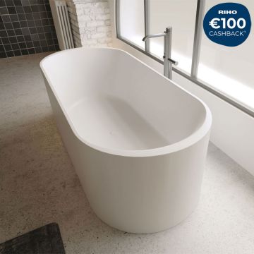 Riho Freistehende Badewanne Valor - Solid Surface - 170 / 72, weiß matt