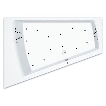 Repabad Genf Duo 180 x 130_65 cm rechts, mit Aqua-Comfort