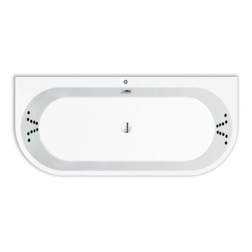 Repabad Livorno 170 x 75 cm oval f Wand, mit Aquapunktur