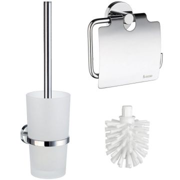 Smedbo HOME Accessoire Set  6 / Verchromt, Mattglas