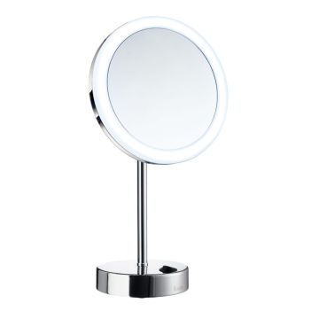 Smedbo OUTLINE Kosmetikspiegel mit LED Beleuchtung Verchromt