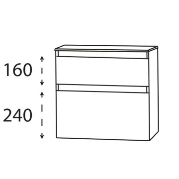 Schöner Wohnen Stockholm Unterschrank - 60,2 cm Skizze