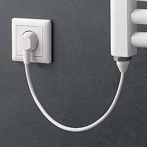 Heizstab: 1 - IP55, Kabellänge 1,50 m, weiß, 600W