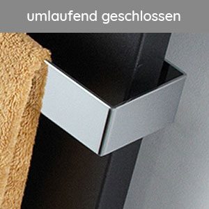 Handtuchhalter: mit Handtuchhalter, 650 mm breit, chrom