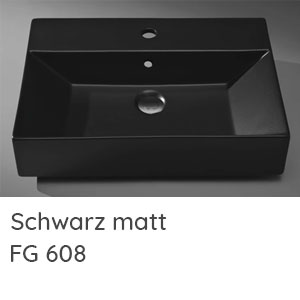 Waschtisch-Farbe: Schwarz matt