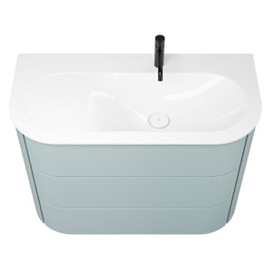 Ausführung Waschtisch mit Unterschrank: Beckenmulde rechts