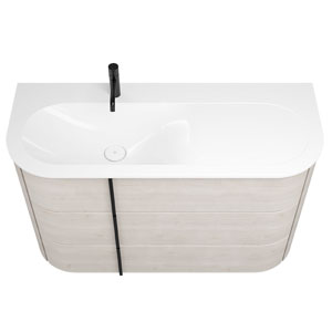 Ausführung Waschtisch mit Unterschrank: Beckenmulde links