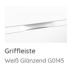 Griffvariante: Griffleiste Weiß Glänzend