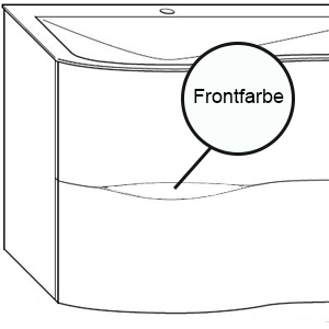 Griffvariante: Griffmulde in Frontfarbe