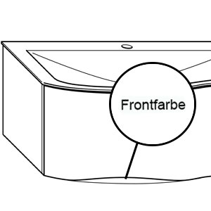 Griffvariante: Griffmulde in Frontfarbe