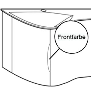 Griffvariante: Griffmulde in Frontfarbe