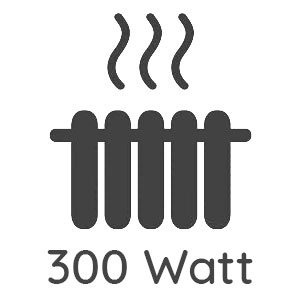 Heizleistung: 300 Watt