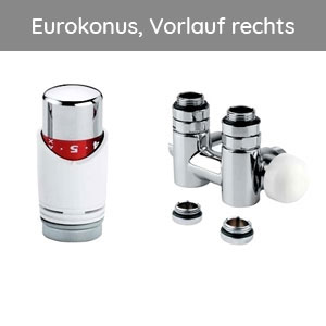 Montage-Set: Ventilset Mischbetrieb Mittenanschluss, Weiß