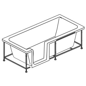 Einstieg Wanne: links